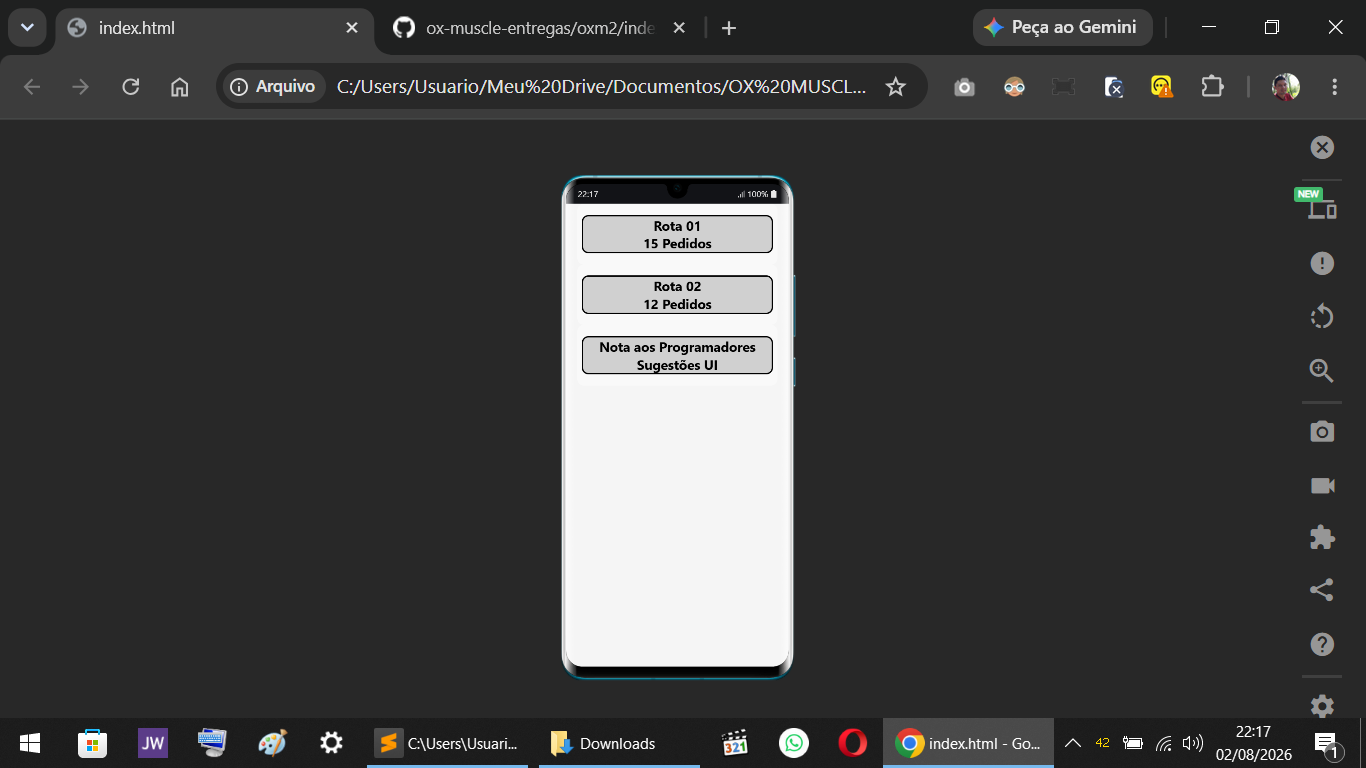 Extensão para Navegador no Computador que simula Smartphone
